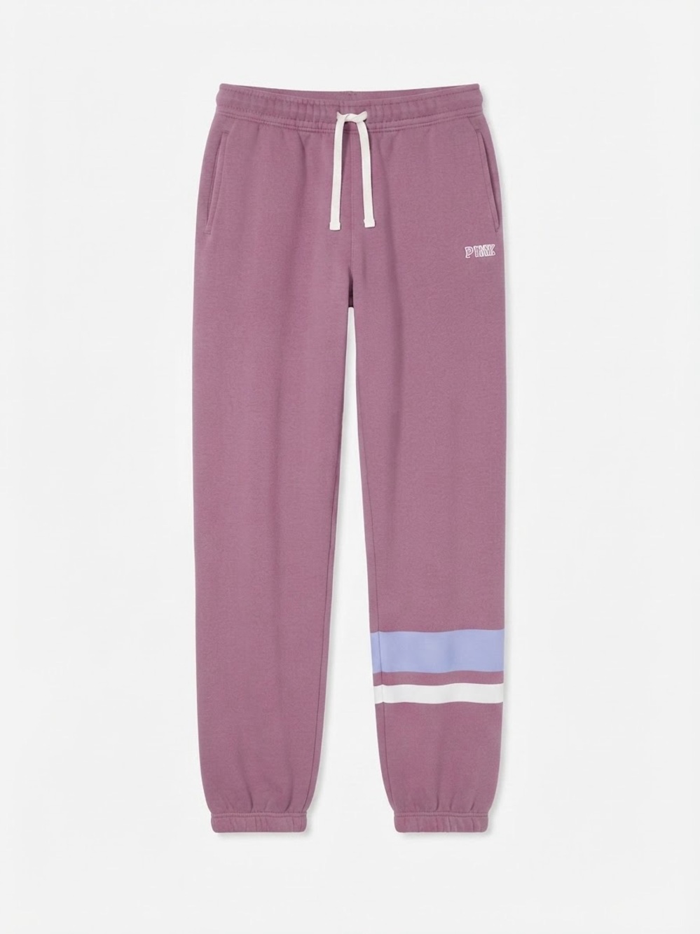 Victoria's Secret PINK Mauve Purple Striped Jogger Sweatpants (Size S)